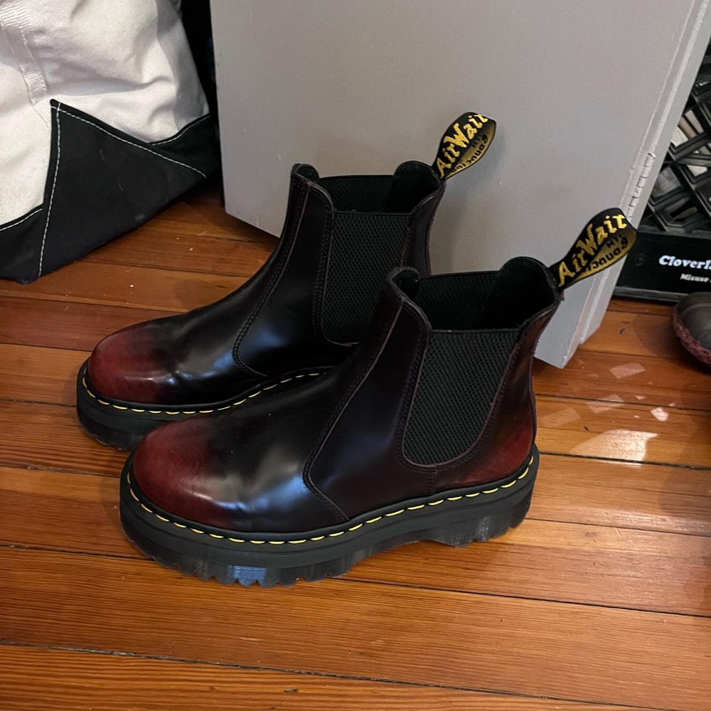 Dr. Martens Burgundy Chelsea Boots